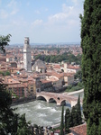 SX19062 View of ponte Pietro and church from Castel San Pietro.jpg